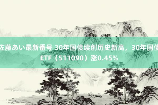 佐藤あい最新番号 30年国债续创历史新高，30年国债ETF（511090）涨0.45%