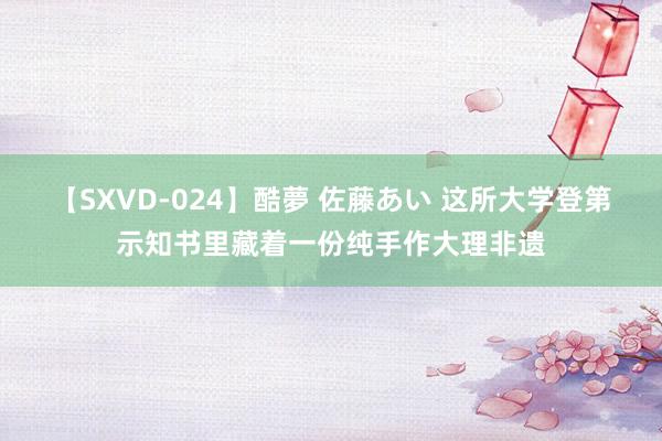 【SXVD-024】酷夢 佐藤あい 这所大学登第示知书里藏着一份纯手作大理非遗