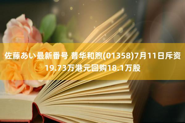 佐藤あい最新番号 普华和煦(01358)7月11日斥资19.73万港元回购18.1万股