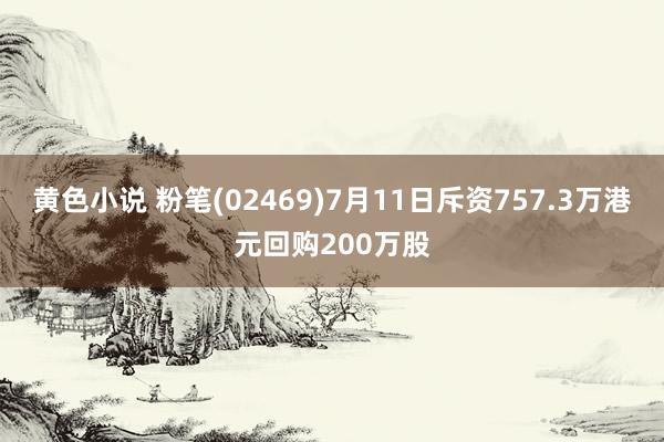 黄色小说 粉笔(02469)7月11日斥资757.3万港元回购200万股