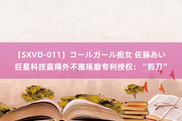 【SXVD-011】コールガール痴女 佐藤あい 巨星科技赢得外不雅琢磨专利授权：“剪刀”