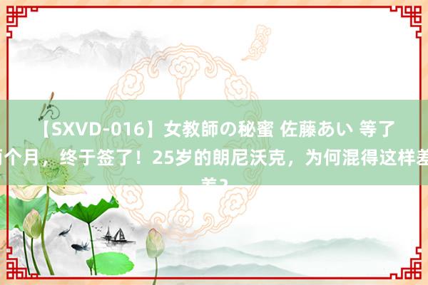 【SXVD-016】女教師の秘蜜 佐藤あい 等了两个月，终于签了！25岁的朗尼沃克，为何混得这样差？