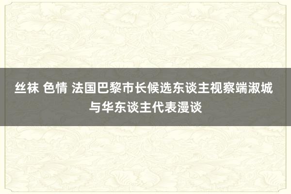 丝袜 色情 法国巴黎市长候选东谈主视察端淑城 与华东谈主代表漫谈