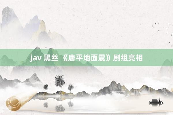 jav 黑丝 《唐平地面震》剧组亮相