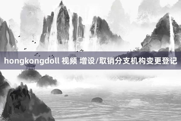 hongkongdoll 视频 增设/取销分支机构变更登记